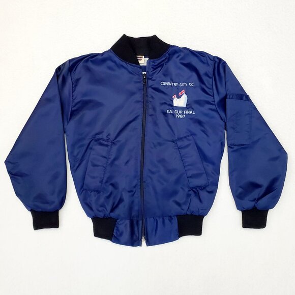 Rare COVENTRY CITY Vintage 1987 FA Cup Final Wembley Jacket Football Shirt Top - Picture 1 of 17